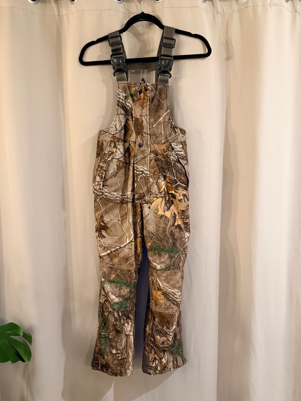 Youth Camouflage Hunting Bib Overalls - Realtree-Style Camo